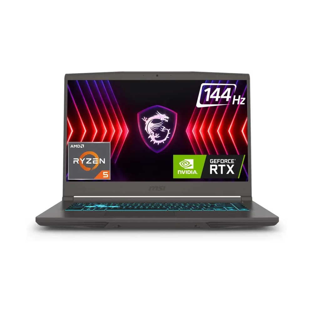 MSI Gaming Laptop Thin A15 AMD Ryzen 5 Hexa Core 15.6" Cosmos Gray view 3